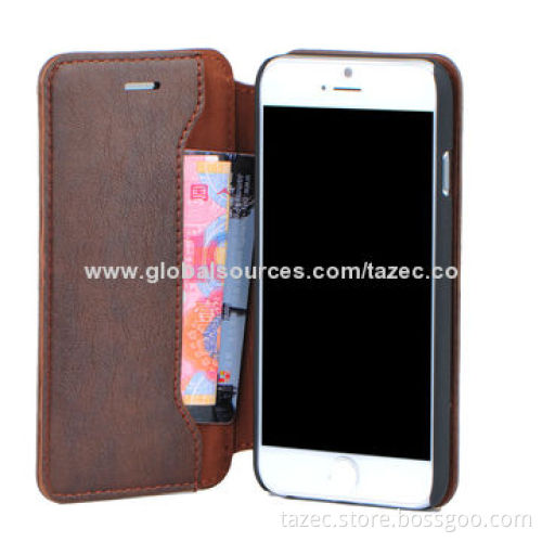Mobile Phone Cases for iPhone 6, Made of Classic PU Material, Various Models Available